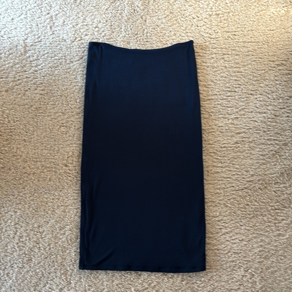 Michael Stars Stretchy Double Knit Tube MIDI Skirt - Medium
